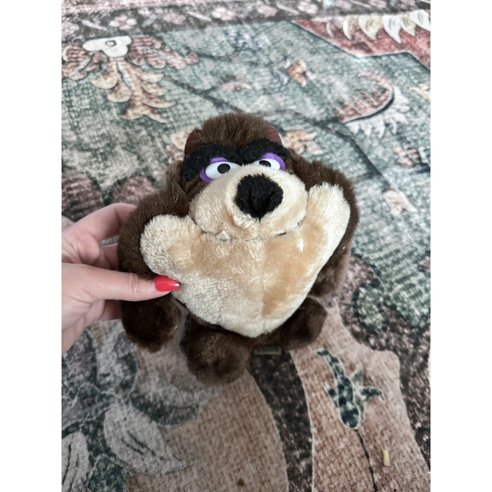 Vintage 1993 TAZ Tasmanian Devil Plush Stuffed Toy 9" The 24K‎ Company VG Cond
